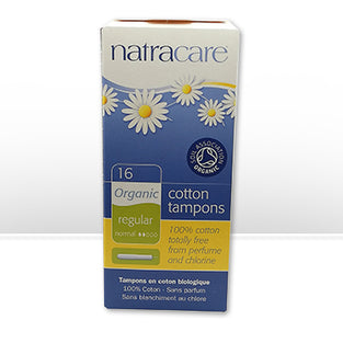 Natracare Organic Cotton Tampons w/Applicator Regular